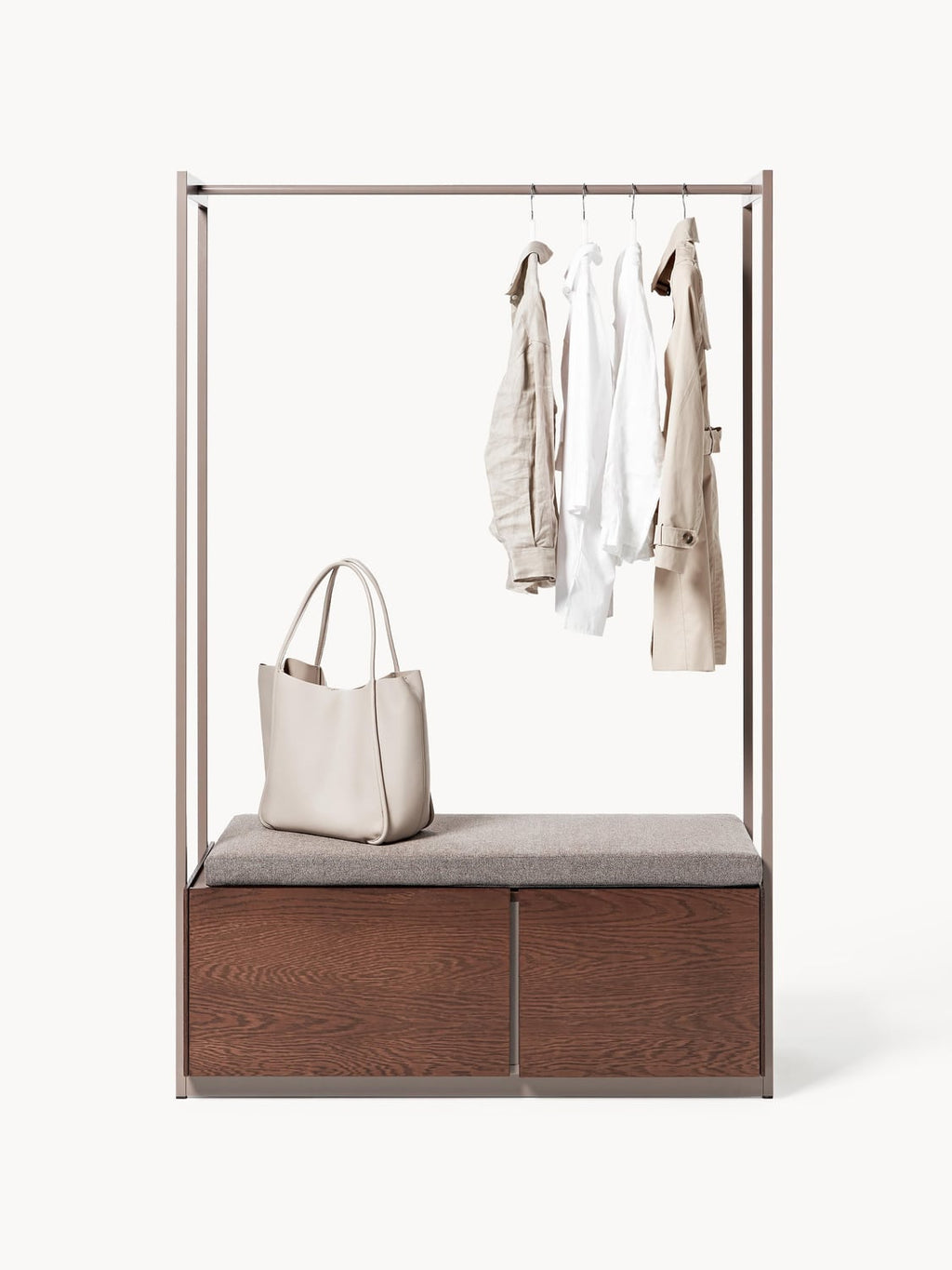 Larsen Wood-Coat Rack — Dark Grey