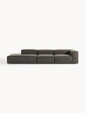 Lennon Modular XL Ottoman in Leather — Dark Grey