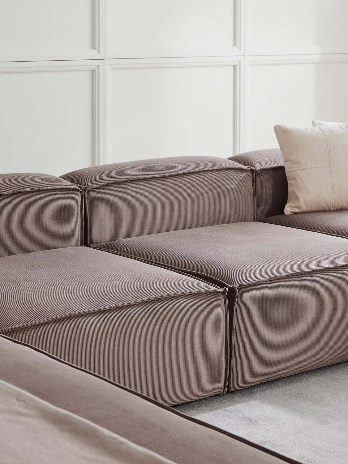 Lennon Middle Module in Corduroy — Mushroom