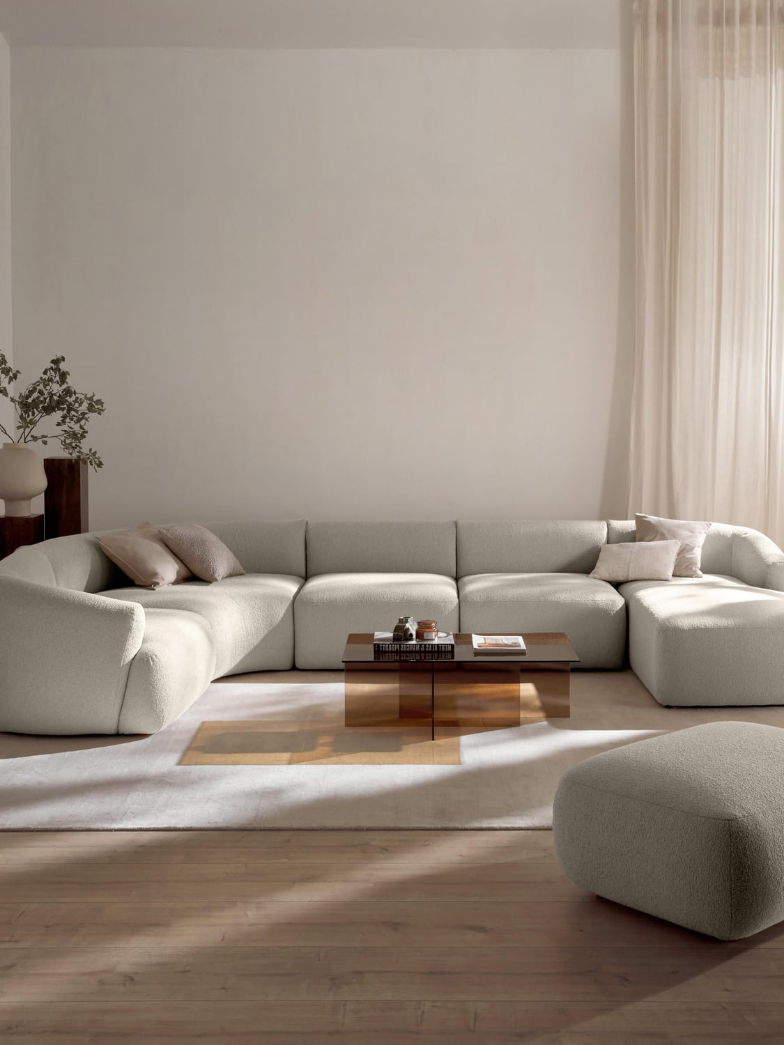 Sofia Modular Bouclé XL Sofa — Cream