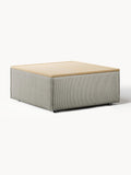 Lennon Sofa Ottoman in Corduroy with Storage — Sage