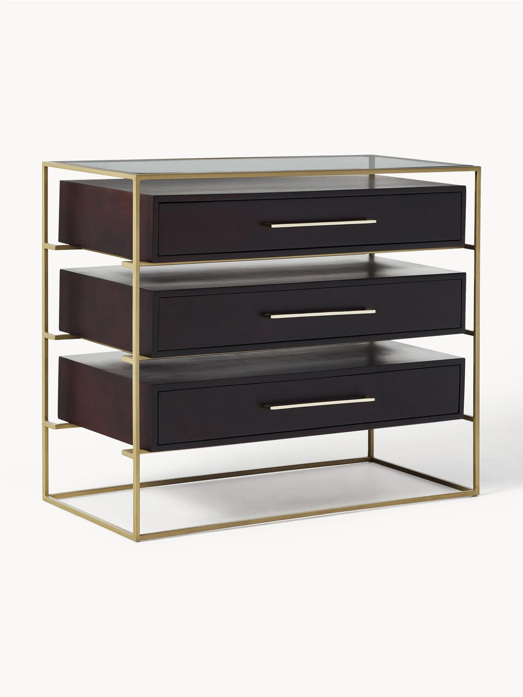 Lyle Chest of Drawers in Mango Wood — Graphite