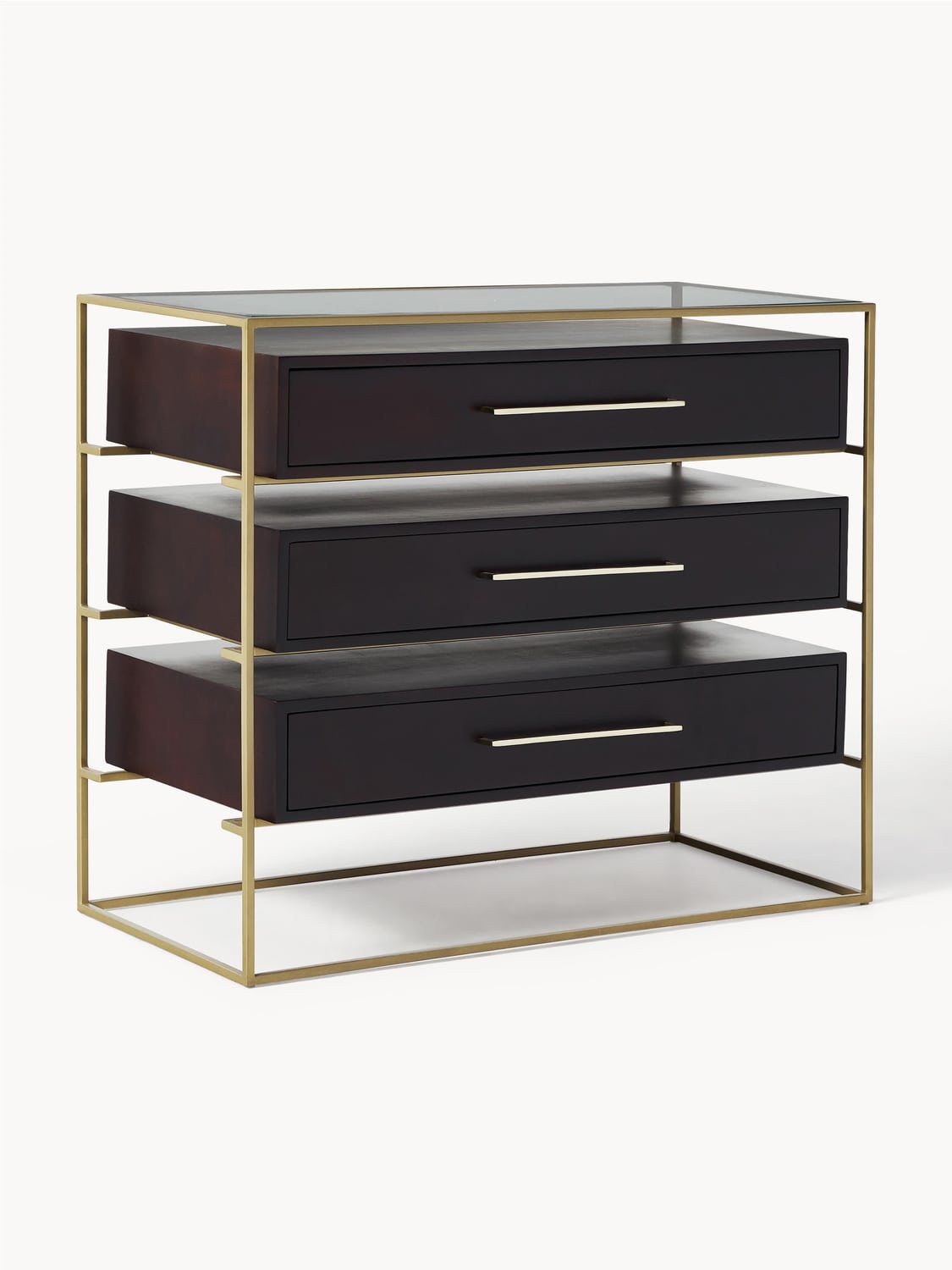 Lyle Chest of Drawers in Mango Wood — Graphite