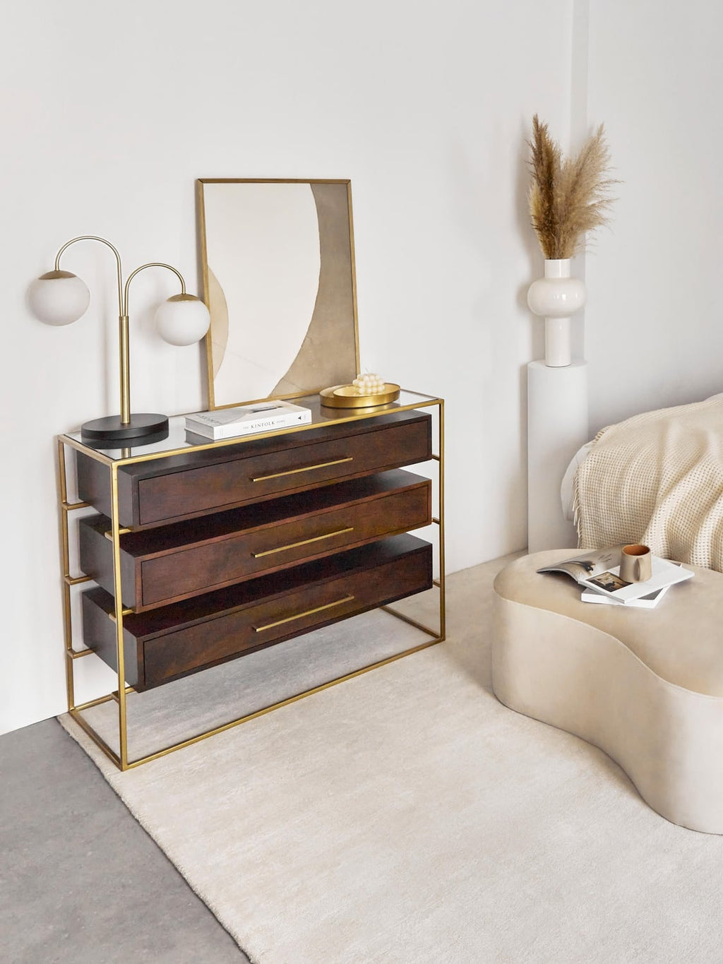 Lyle Chest of Drawers in Mango Wood — Graphite