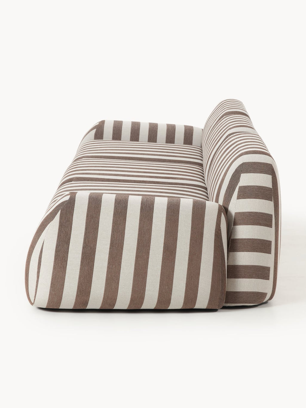 Wolke Modular Striped Sofa (4-seater) — Sage