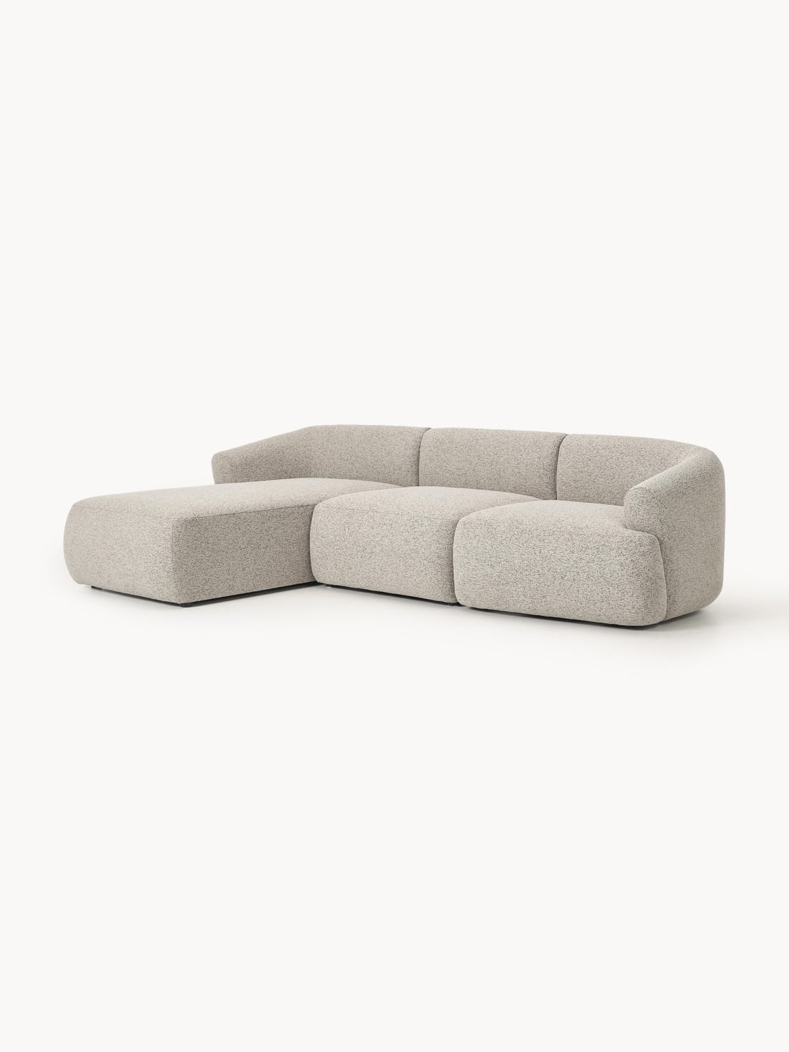 Sofia Modular Bouclé Corner Sofa (3-seater) — Oatmeal