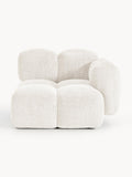 Tayla Corner Module in Teddy Bouclé — Off-White
