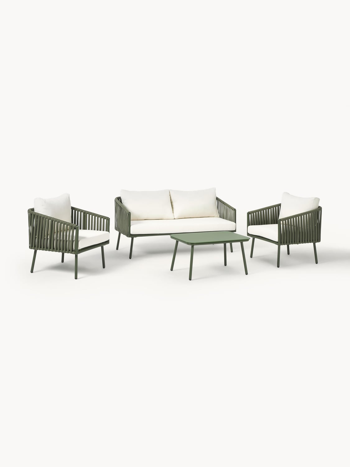 Malo Garden Lounge Set, set of 4 — Light Grey