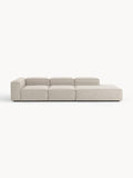 Lennon Modular XL Ottoman in Linen Blend — Oatmeal