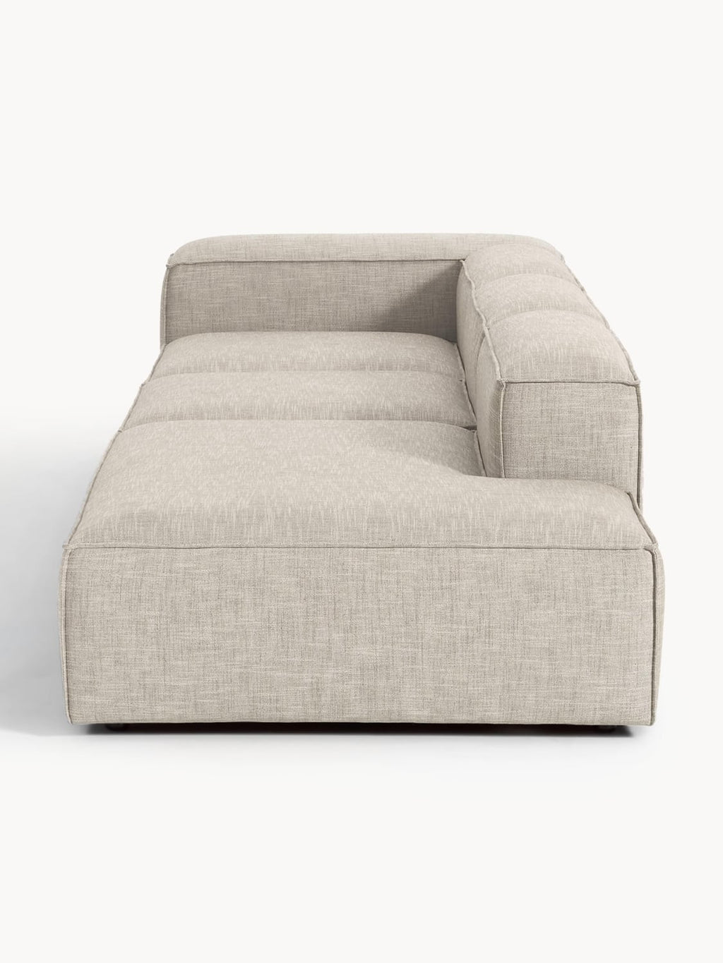 Lennon Modular XL Ottoman in Linen Blend — Oatmeal