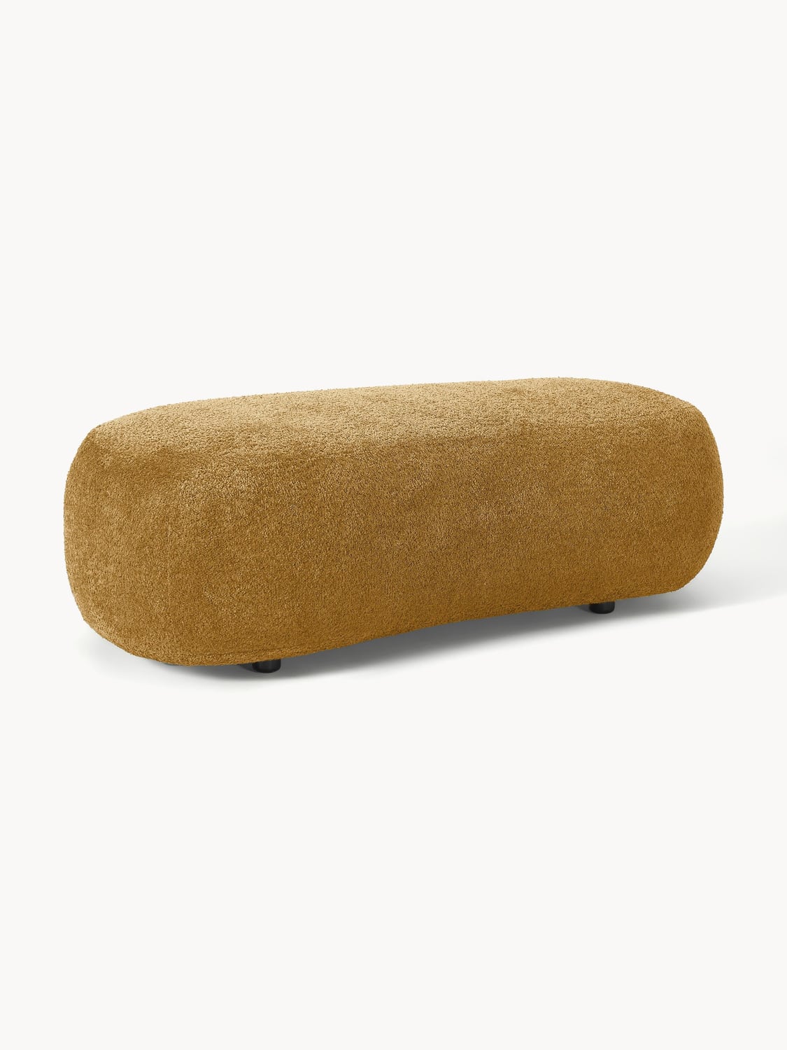 Alba XL-Ottoman in Teddy Bouclé — Caramel