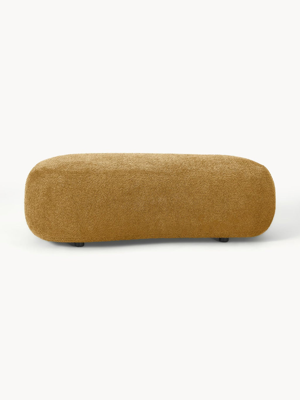 Alba XL-Ottoman in Teddy Bouclé — Caramel