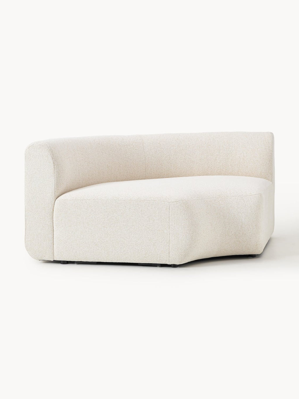 Sofia Round Bouclé Corner Module — Ivory
