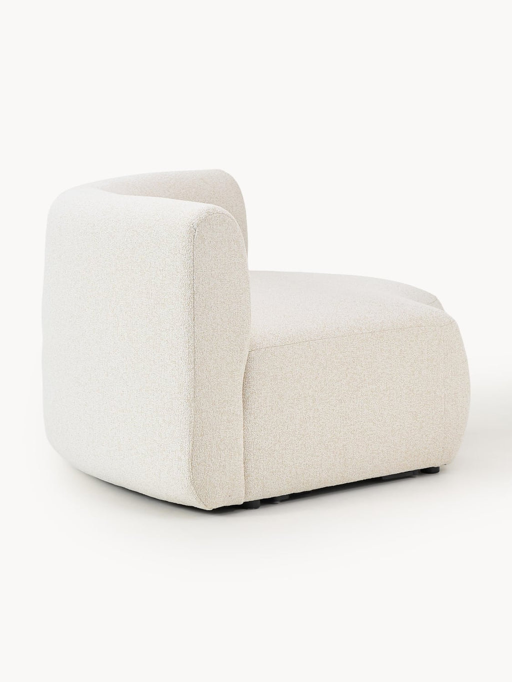 Sofia Round Bouclé Corner Module — Ivory
