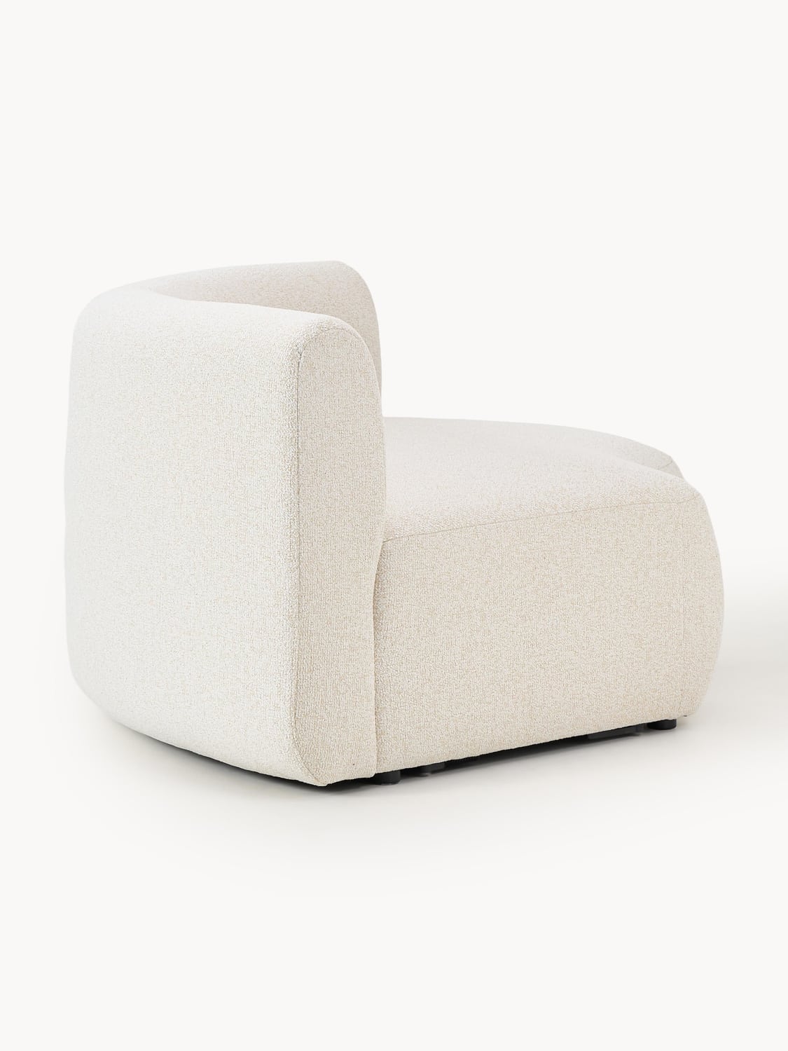 Sofia Round Bouclé Corner Module — Ivory