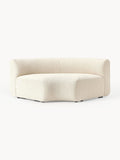 Sofia Round Bouclé Corner Module — Cream