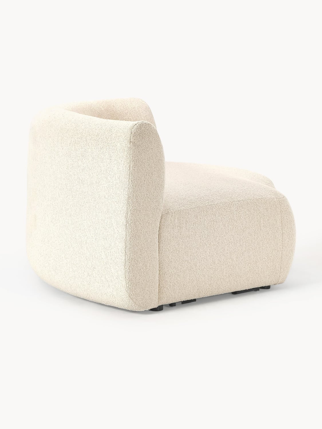 Sofia Round Bouclé Corner Module — Cream