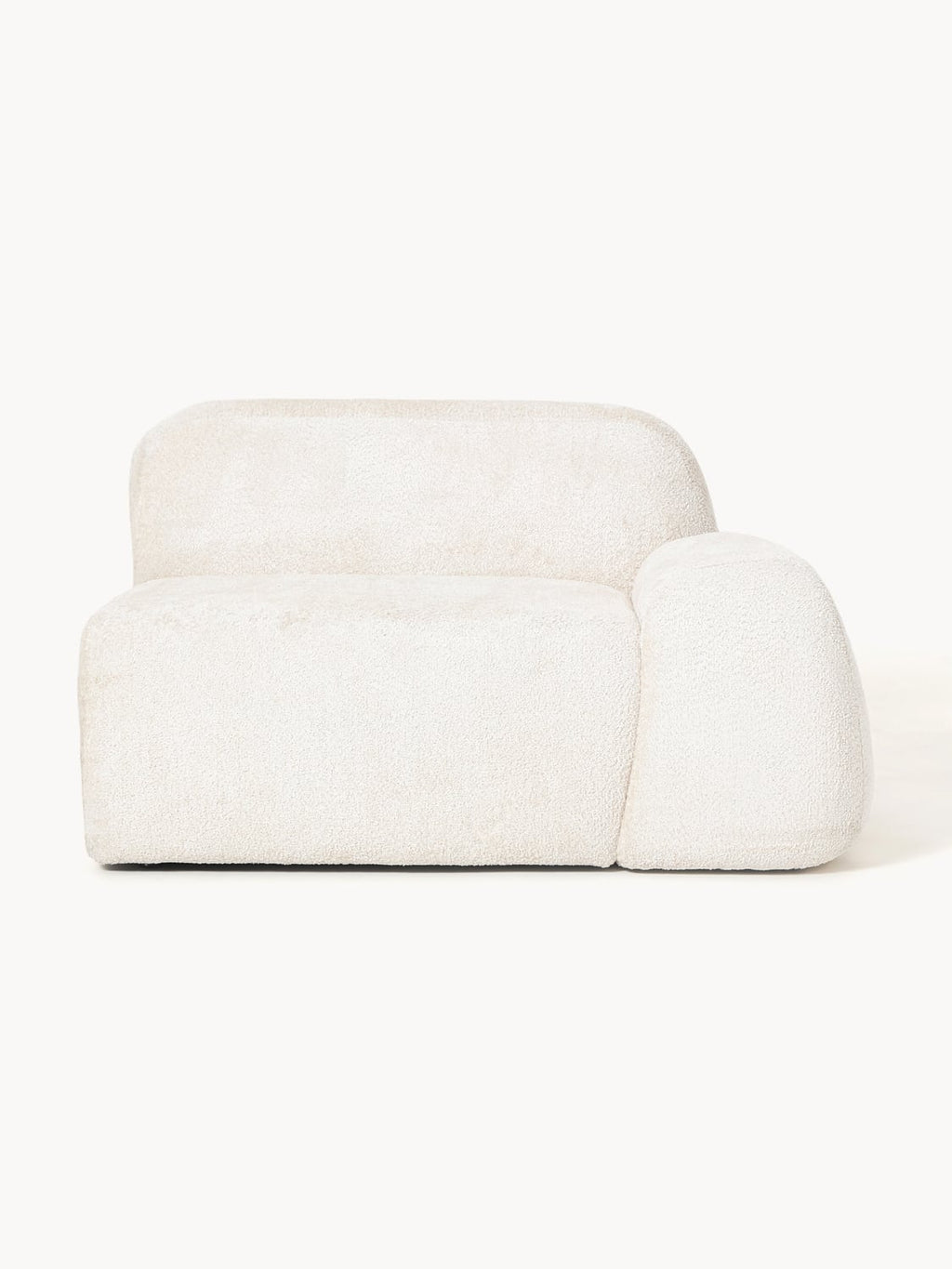 Wolke Teddy Bouclé Corner Module — Ivory