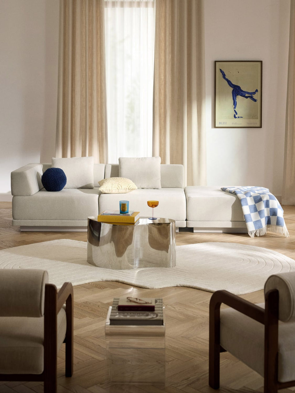 Colin Modular Sofa (4-seater) with Ottoman — Off-White