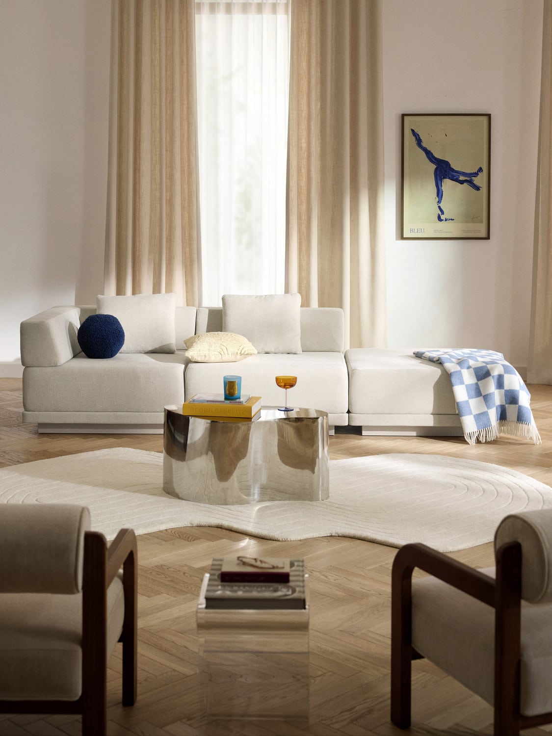 Colin Modular Sofa (4-seater) with Ottoman — Off-White