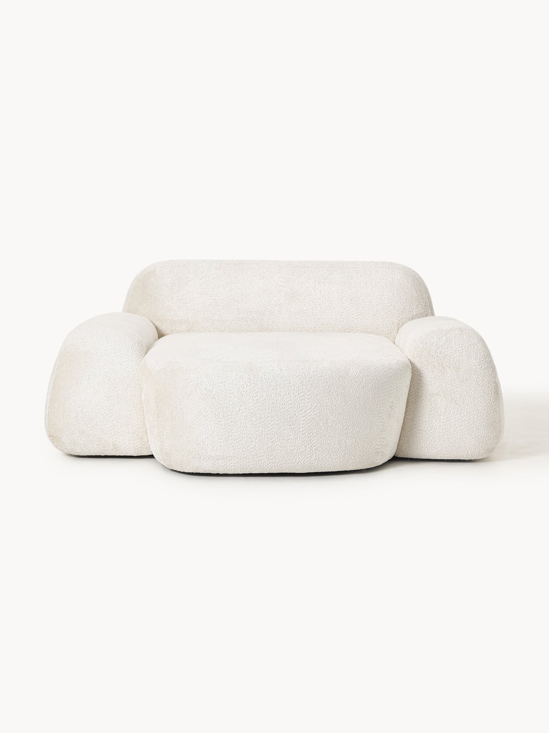 Wolke XL Lounge Chair in Teddy Bouclé — Off-White