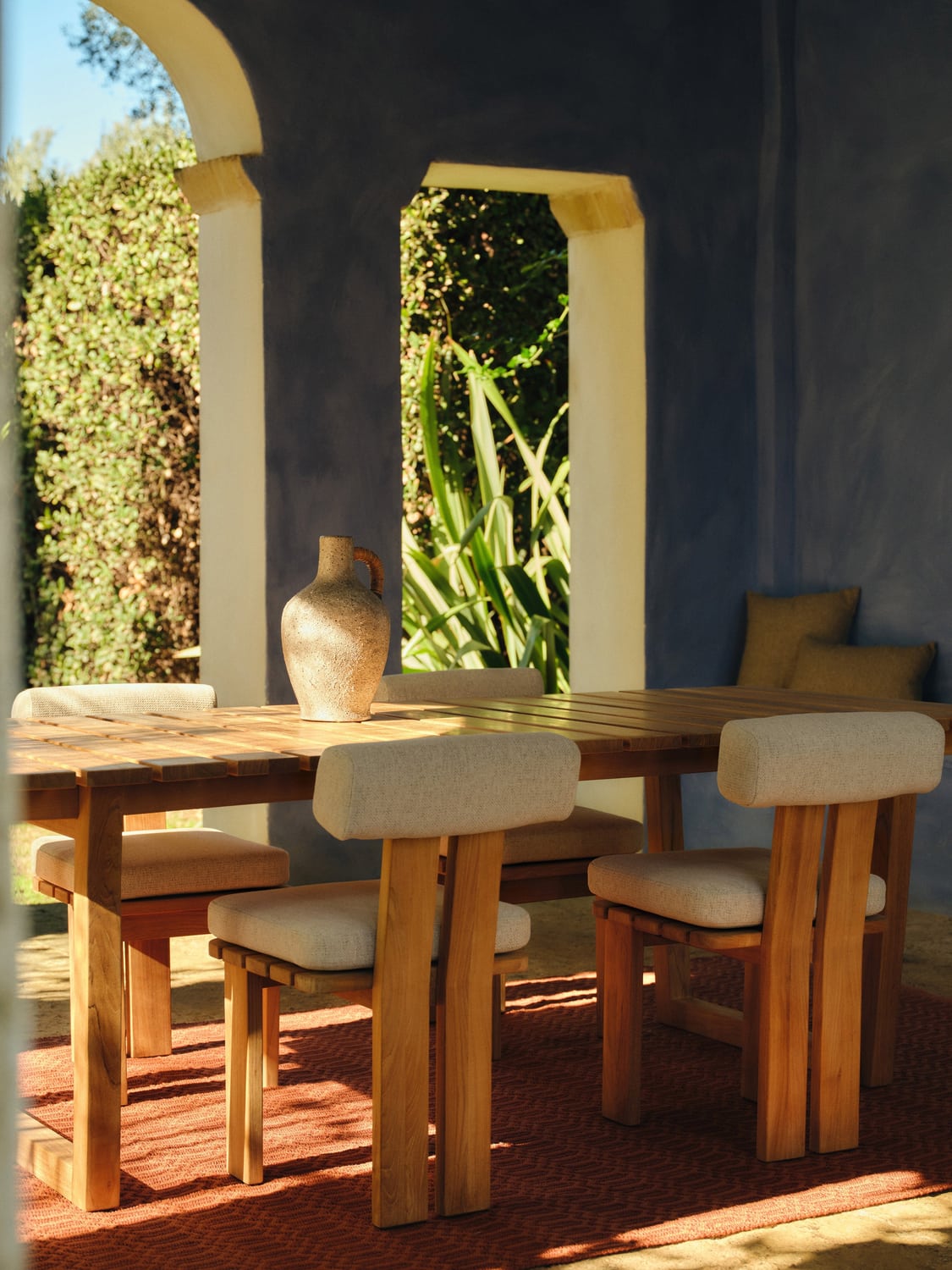 Eiko Garden Table in Teak, 229 x 100 cm