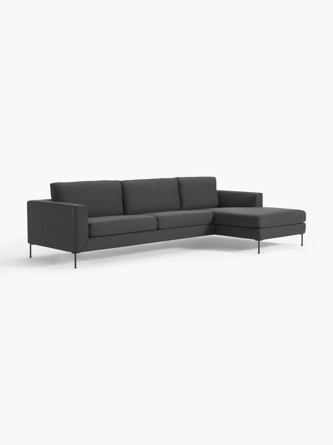 Cucita Corner Sofa (4-seater) — Dark Grey