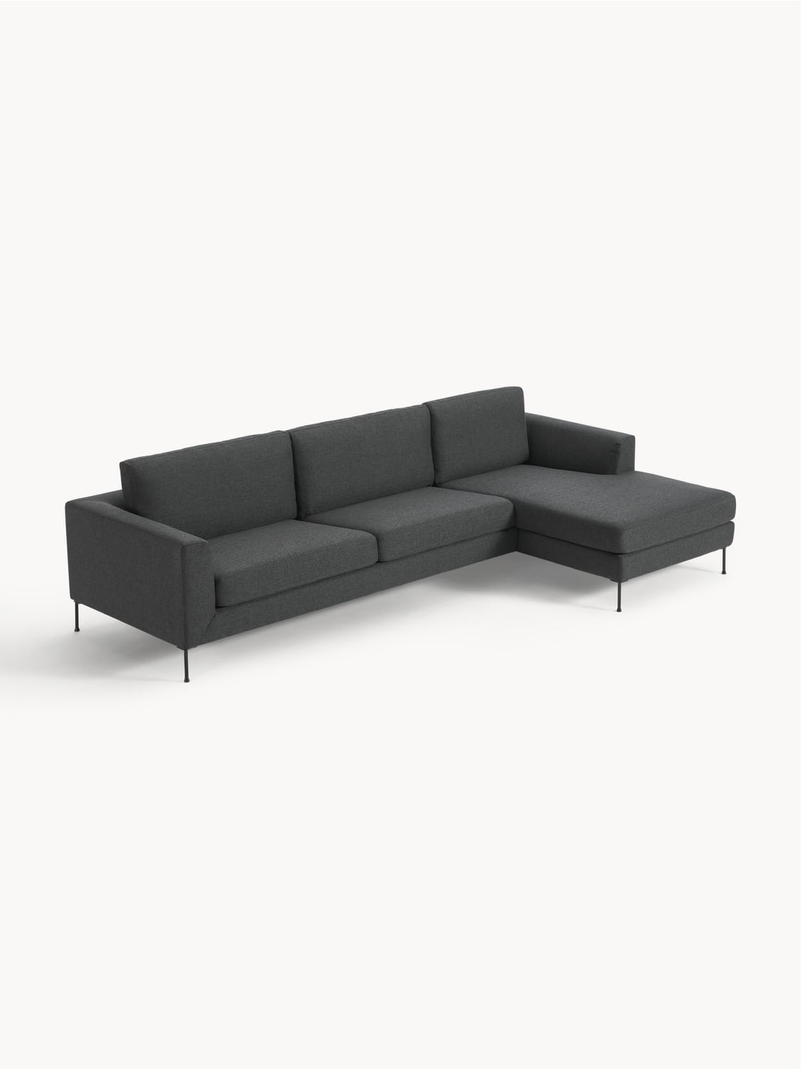 Cucita Corner Sofa (4-seater) — Dark Grey