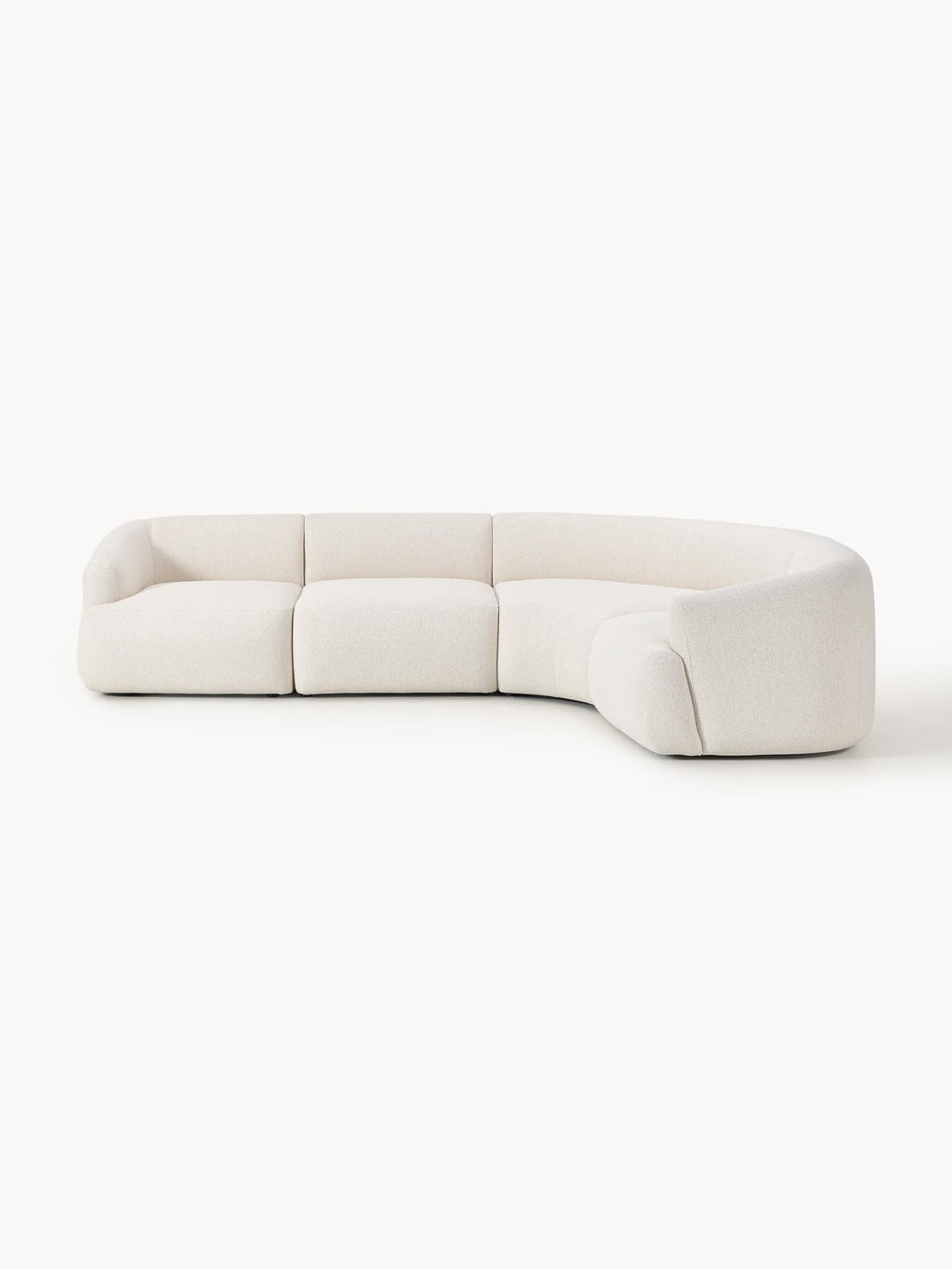 Sofia Modular Bouclé Corner Sofa (4-seater) — Ivory