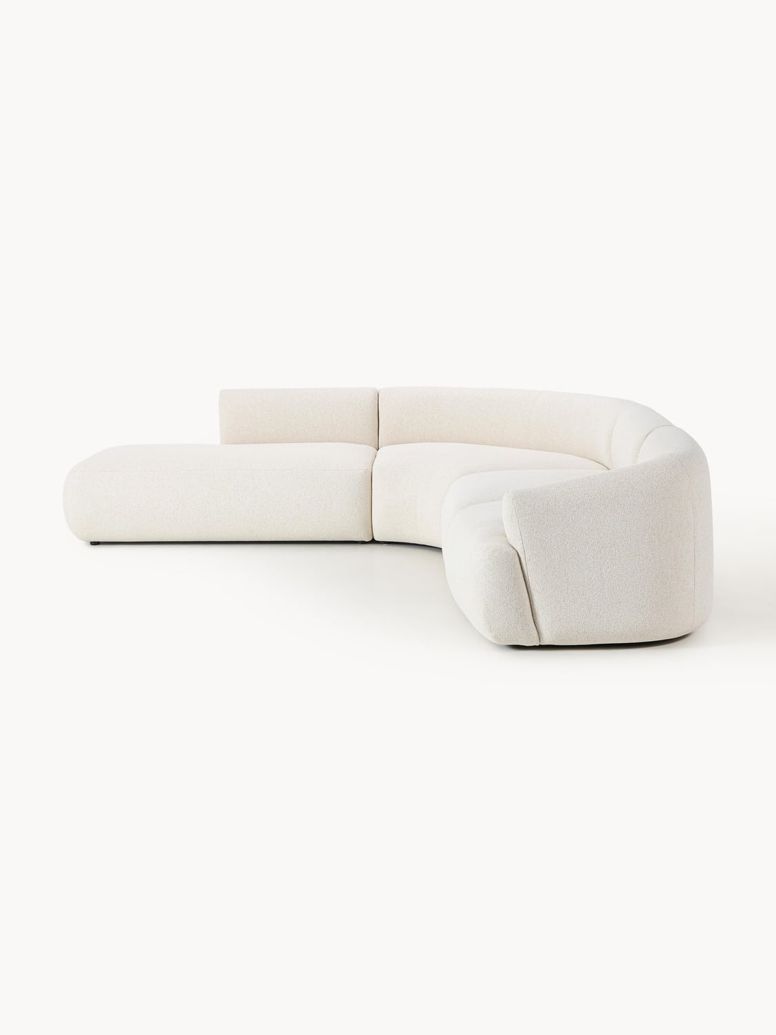 Sofia Modular Bouclé Corner Sofa (4-seater) — Cream