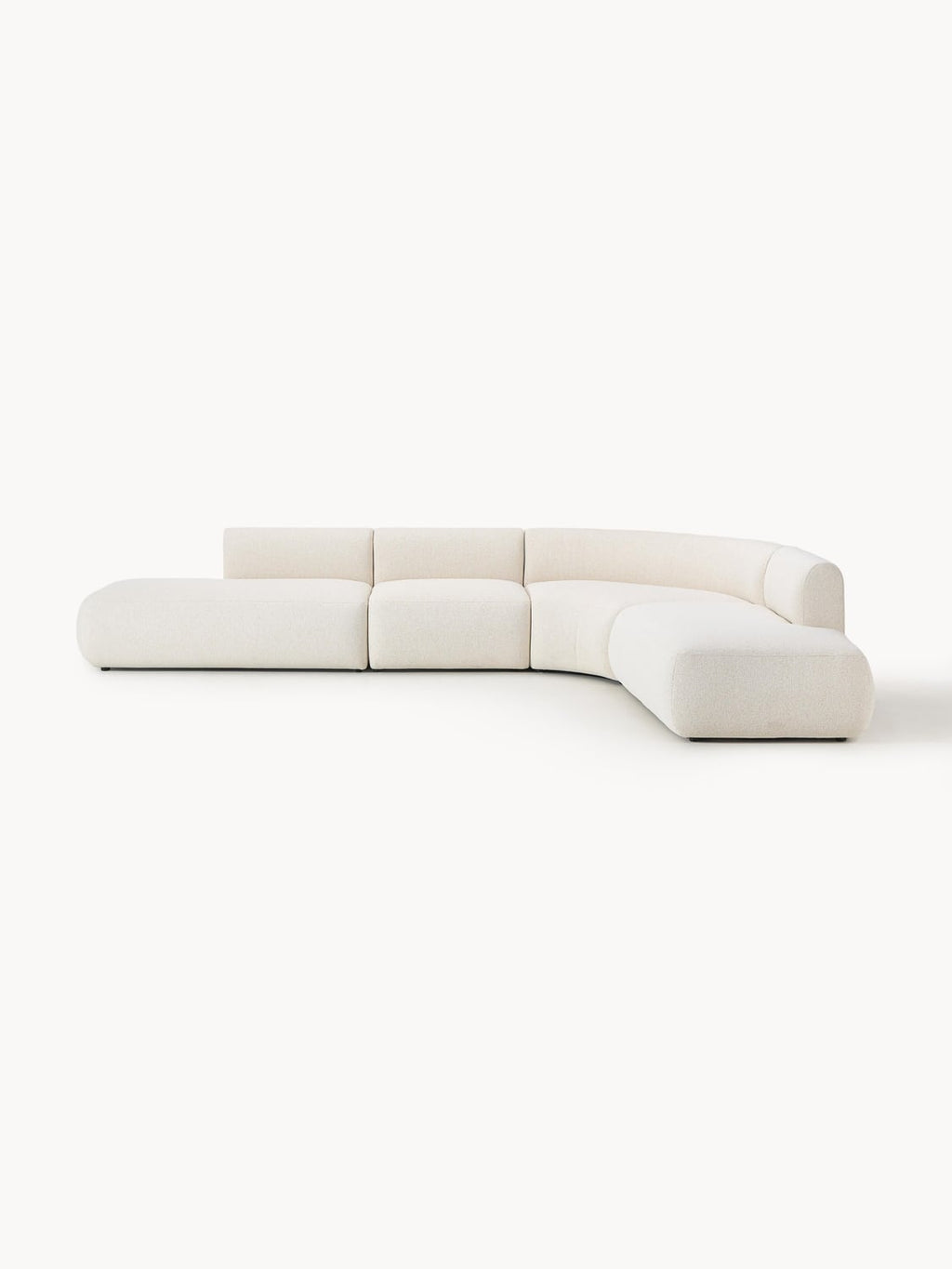 Sofia Modular Bouclé Corner Sofa (4-seater) — Alabaster