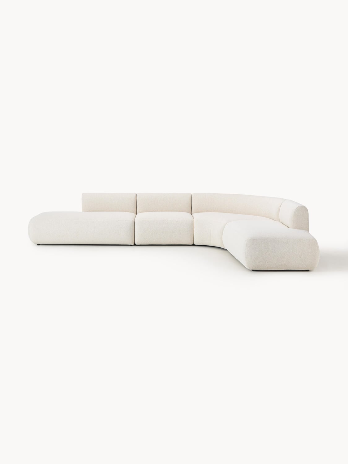 Sofia Modular Bouclé Corner Sofa (4-seater) — Alabaster