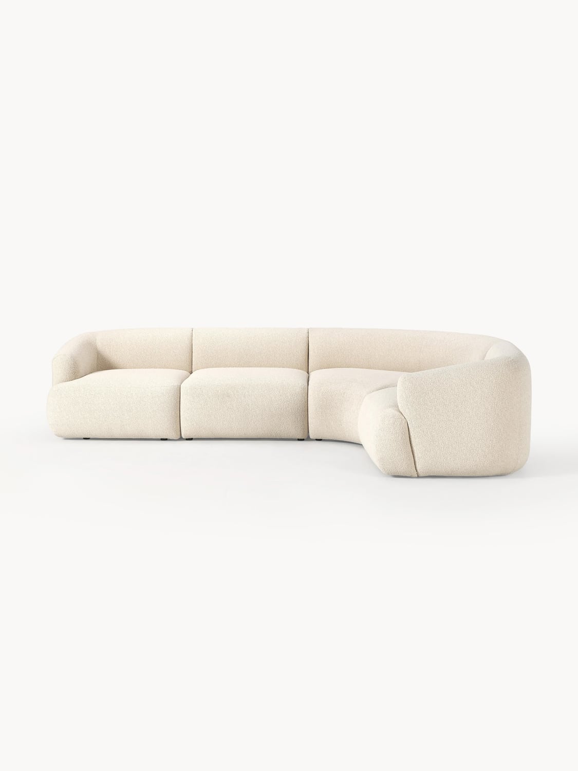 Sofia Modular Bouclé Corner Sofa (4-seater) — Vanilla