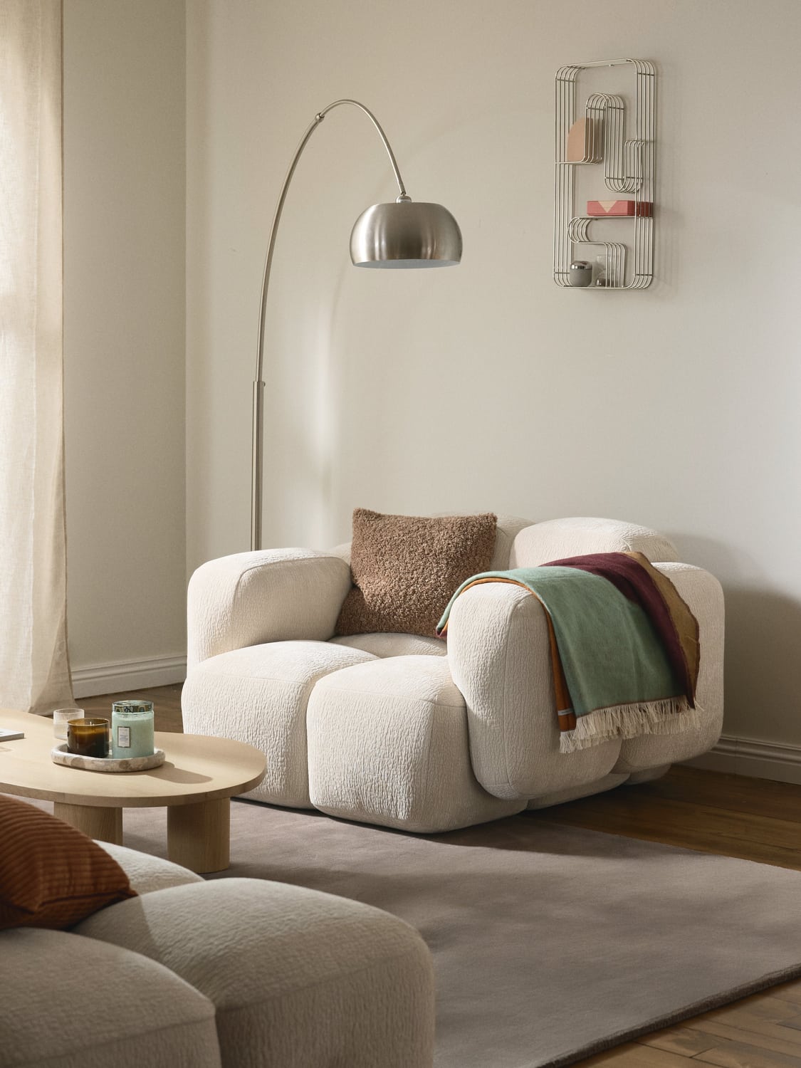 Tayla Lounge Chair — Off-White