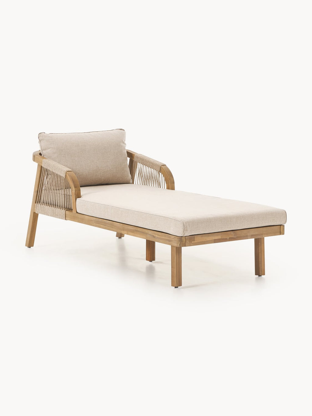 Lu Garden Daybed in Acacia — Beige