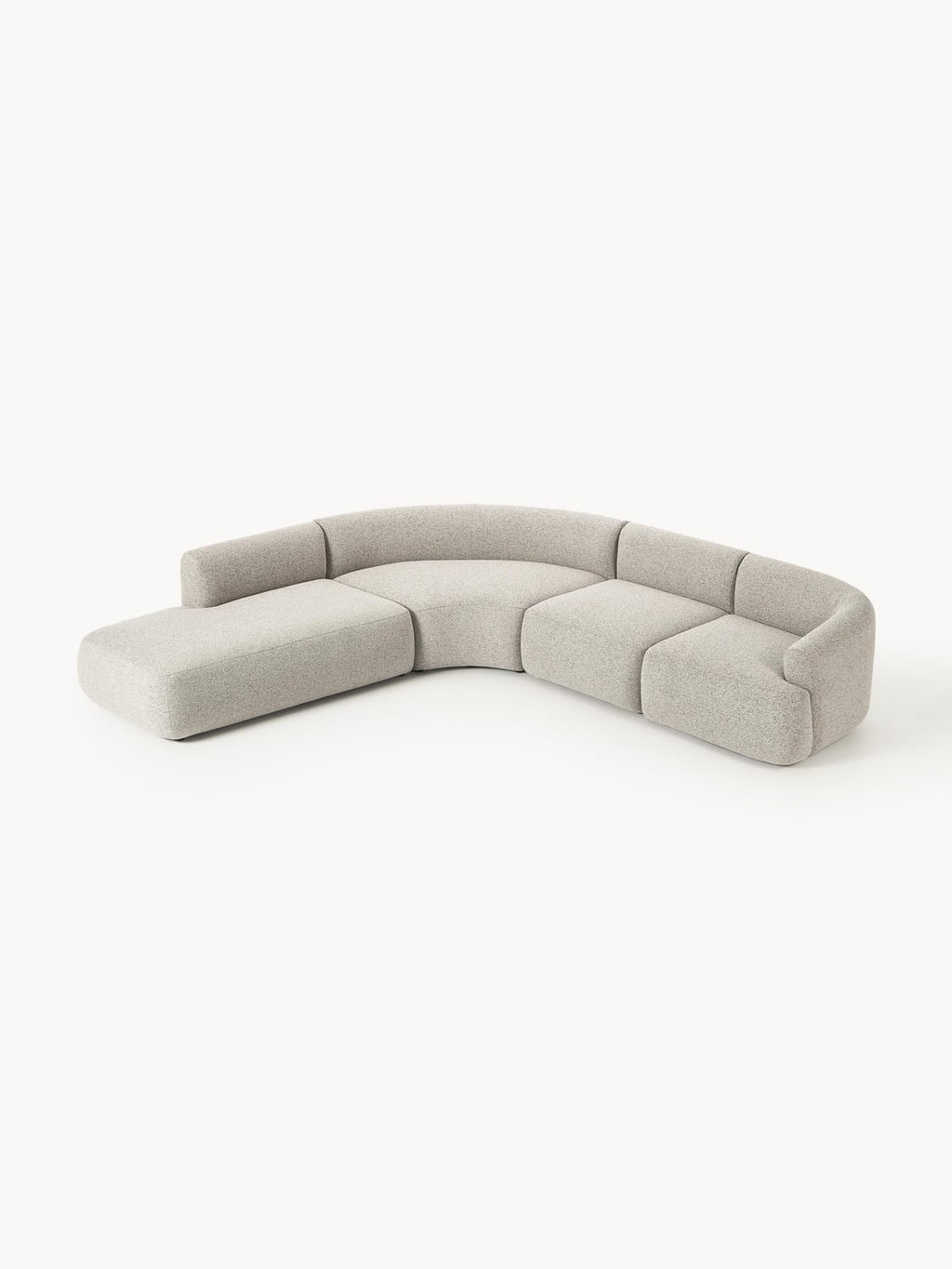 Sofia Modular Bouclé Corner Sofa (4-seater) — Oatmeal