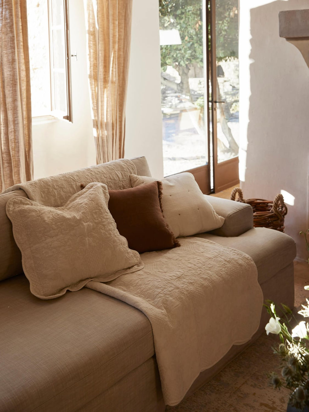 Russell Modular Sofa (3-seater) with removable covers — Taupe