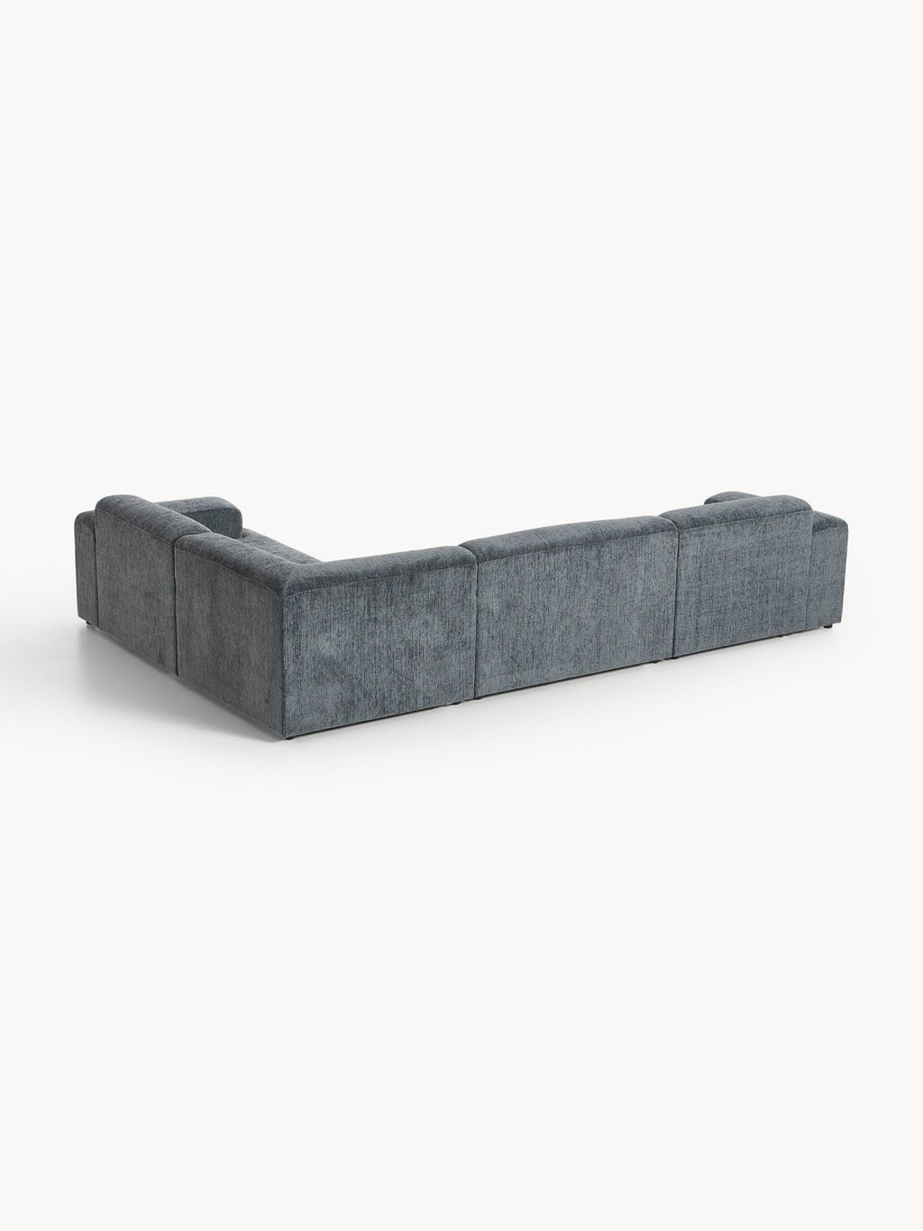 Melva Large Corner Sofa (4-seater) — Dark Grey