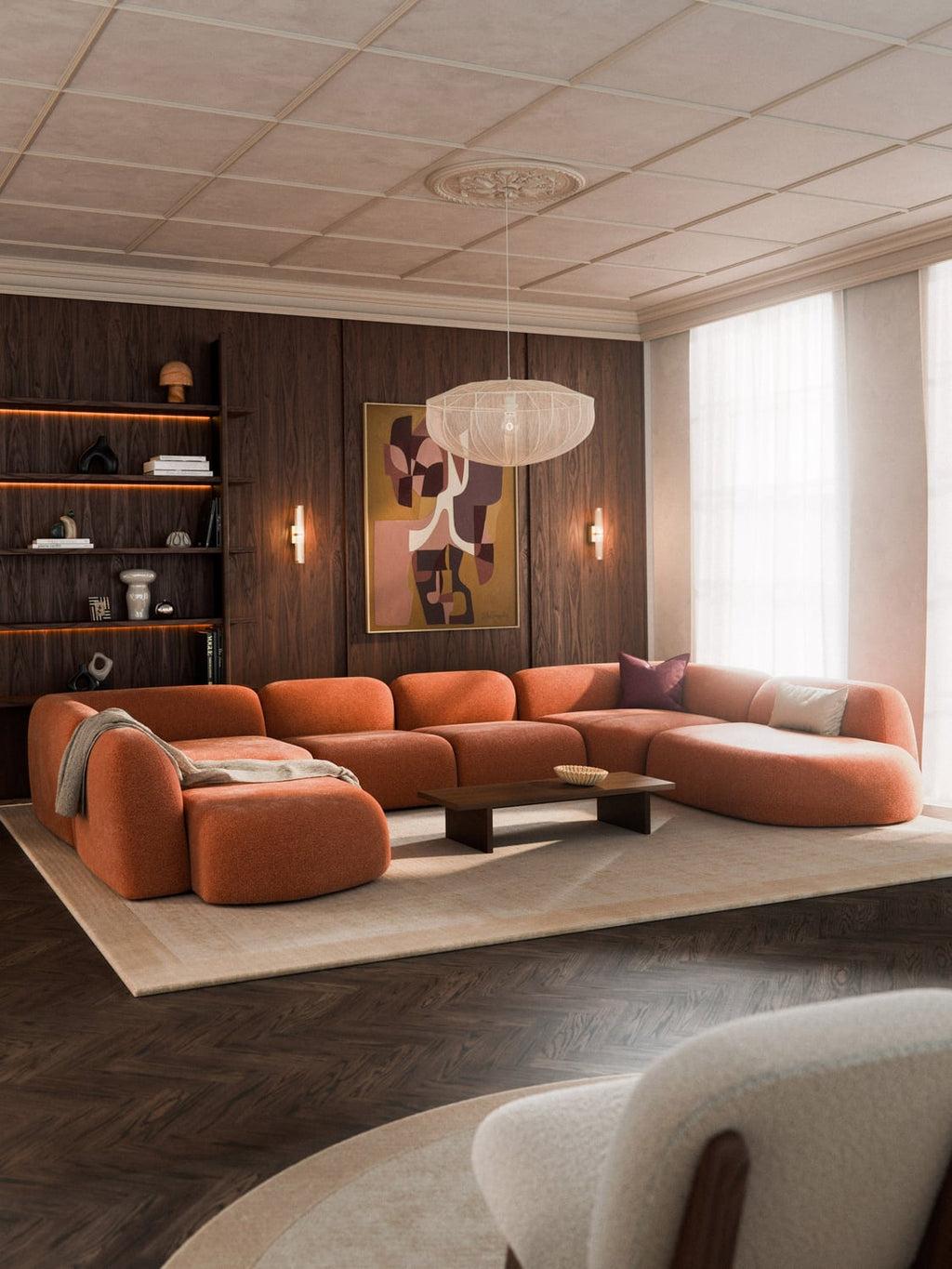 Wolke Modular XL Sofa — Camel