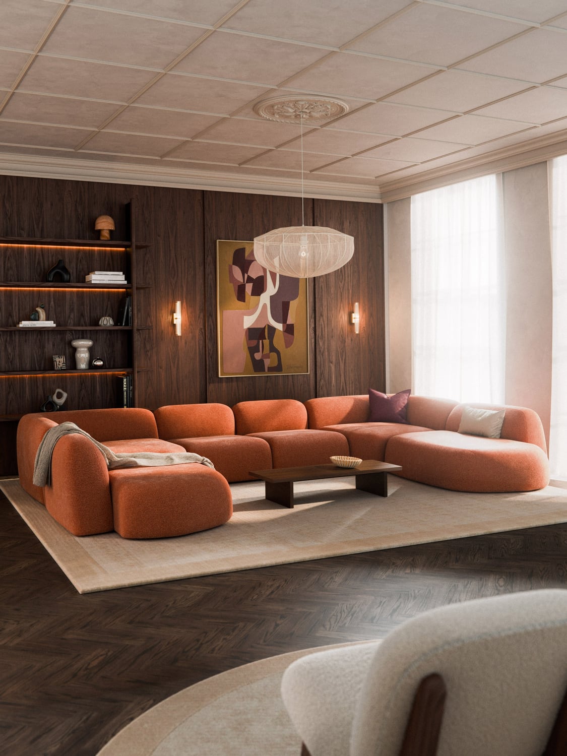 Wolke Modular XL Sofa — Camel