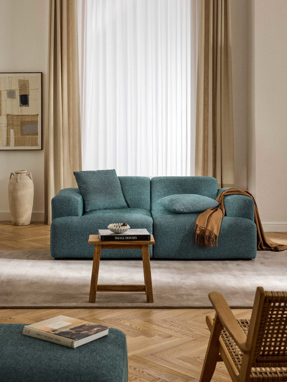 Melva Sofa (2-seater) — Teal