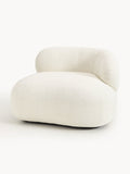 Alba Bouclé Lounge Chair — Off-White