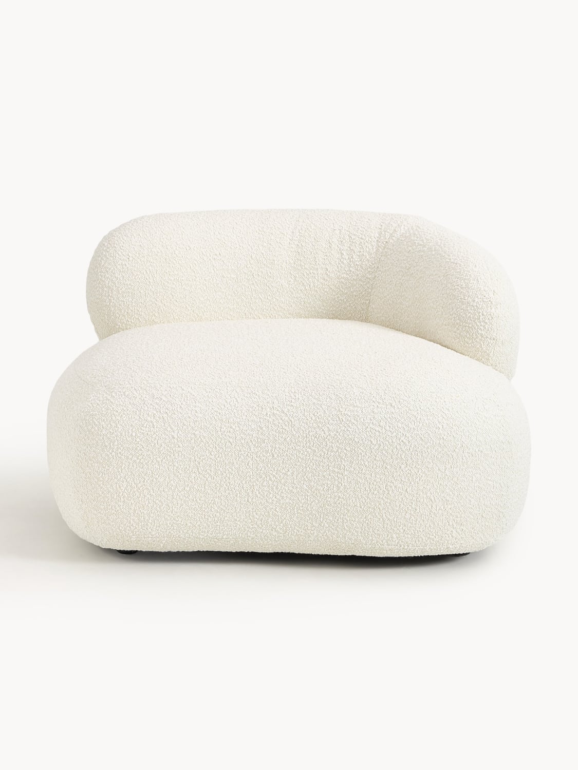 Alba Bouclé Lounge Chair — Off-White