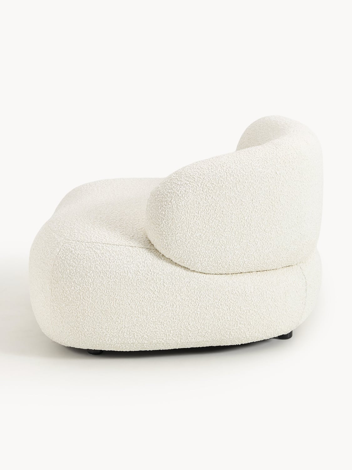 Alba Bouclé Lounge Chair — Off-White