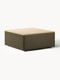 Lennon Sofa Ottoman in Bouclé with Storage — Khaki