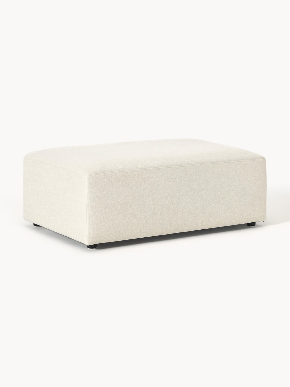 Melva XL Sofa Ottoman, B 116 x T 72 cm — Off-White