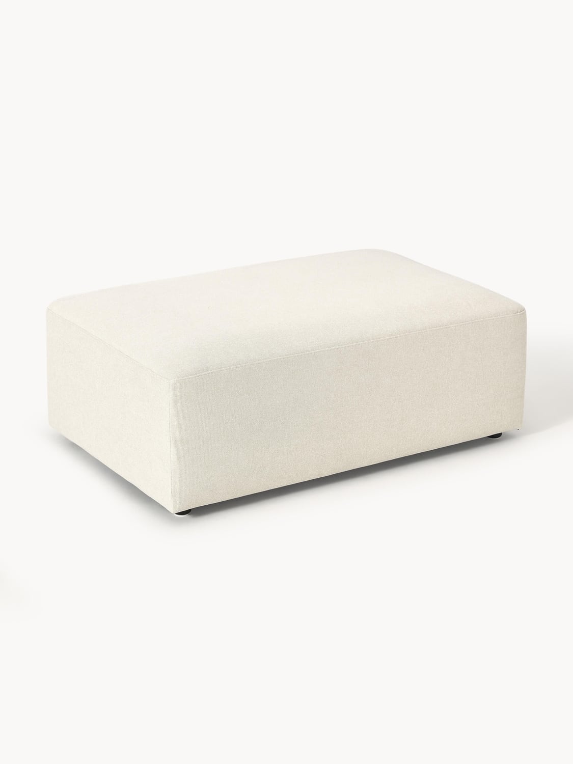 Melva XL Sofa Ottoman, B 116 x T 72 cm — Off-White