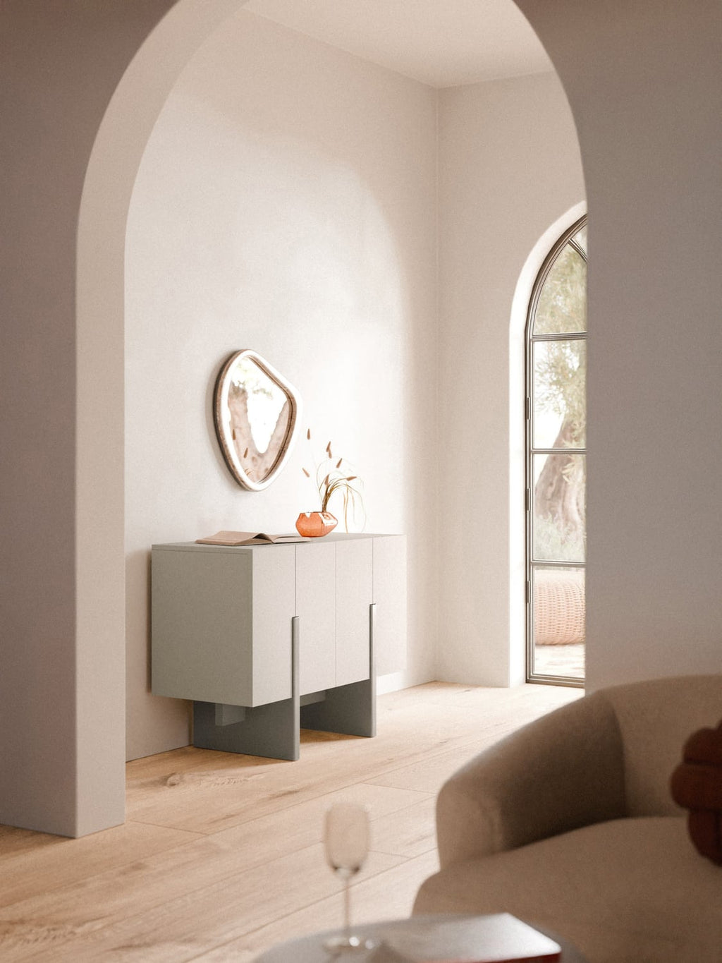 Dado Wooden Sideboard — Oatmeal