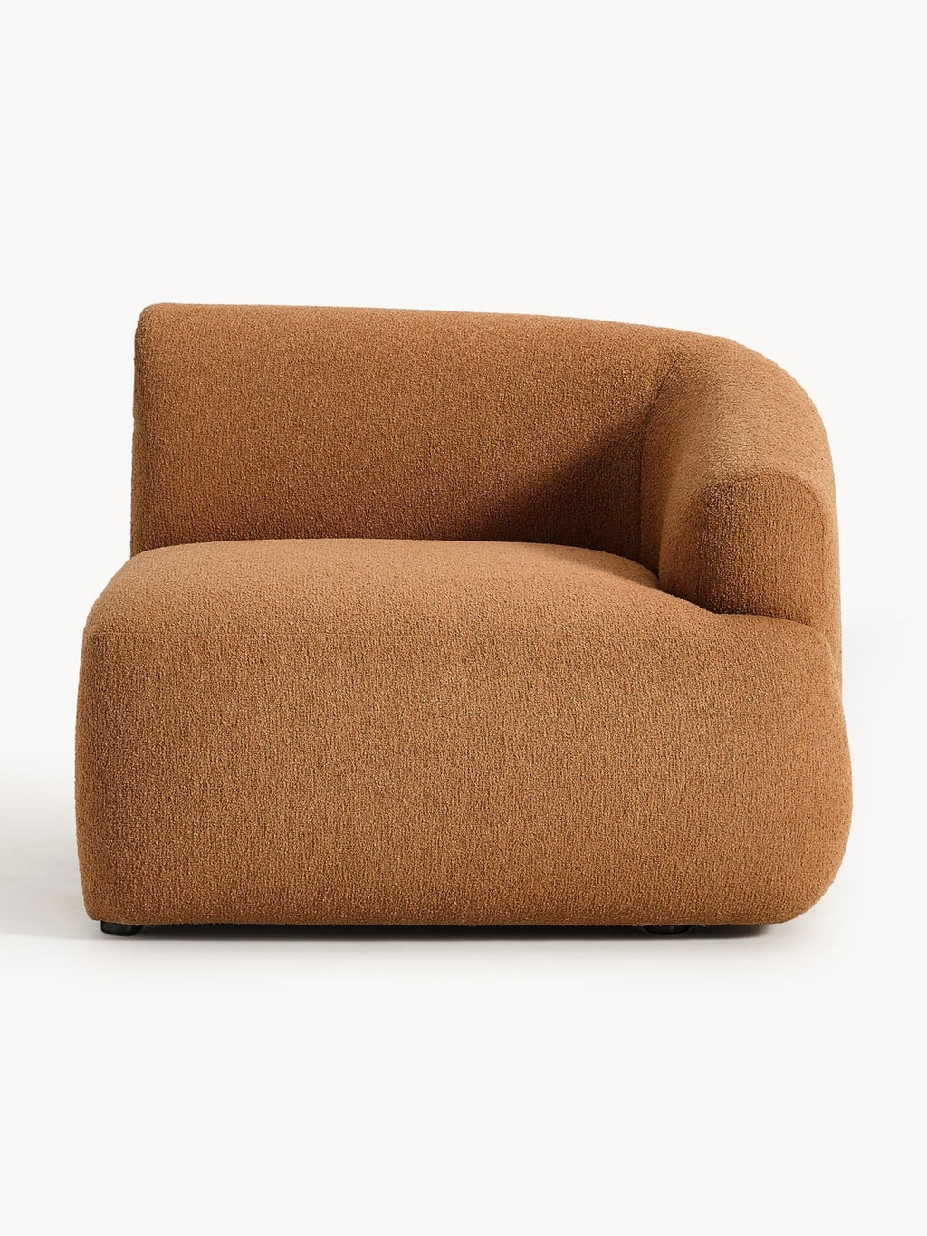 Sofia Bouclé Corner Module — Caramel