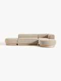 Natalie Modular Corner Sofa in Teddy Bouclé — Sand